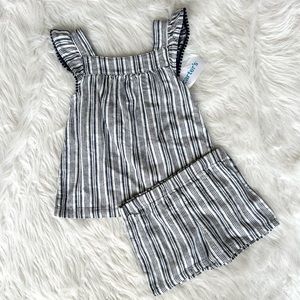 BRAND NEW - Carter’s Girl 2 Piece Striped Outfit 4T